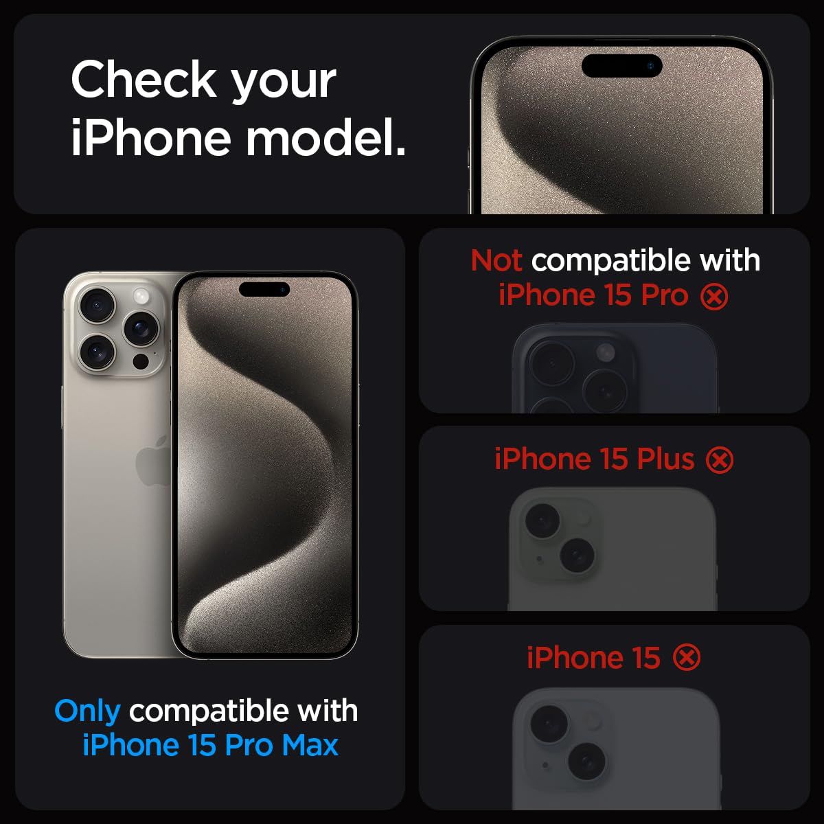 Foto 3 pulgar | Protector de Pantalla Spigen para iPhone 15 Pro Max - Venta Internacional