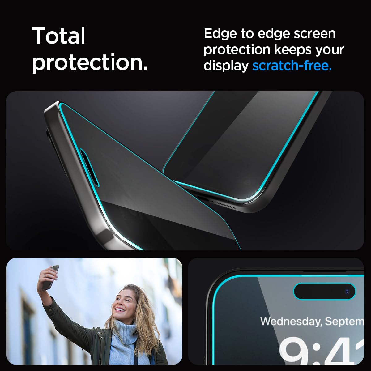 Foto 5 | Protector de Pantalla Spigen para iPhone 15 Pro Max - Venta Internacional