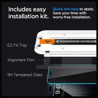 Foto 6 | Protector de Pantalla Spigen para iPhone 15 Pro Max - Venta Internacional