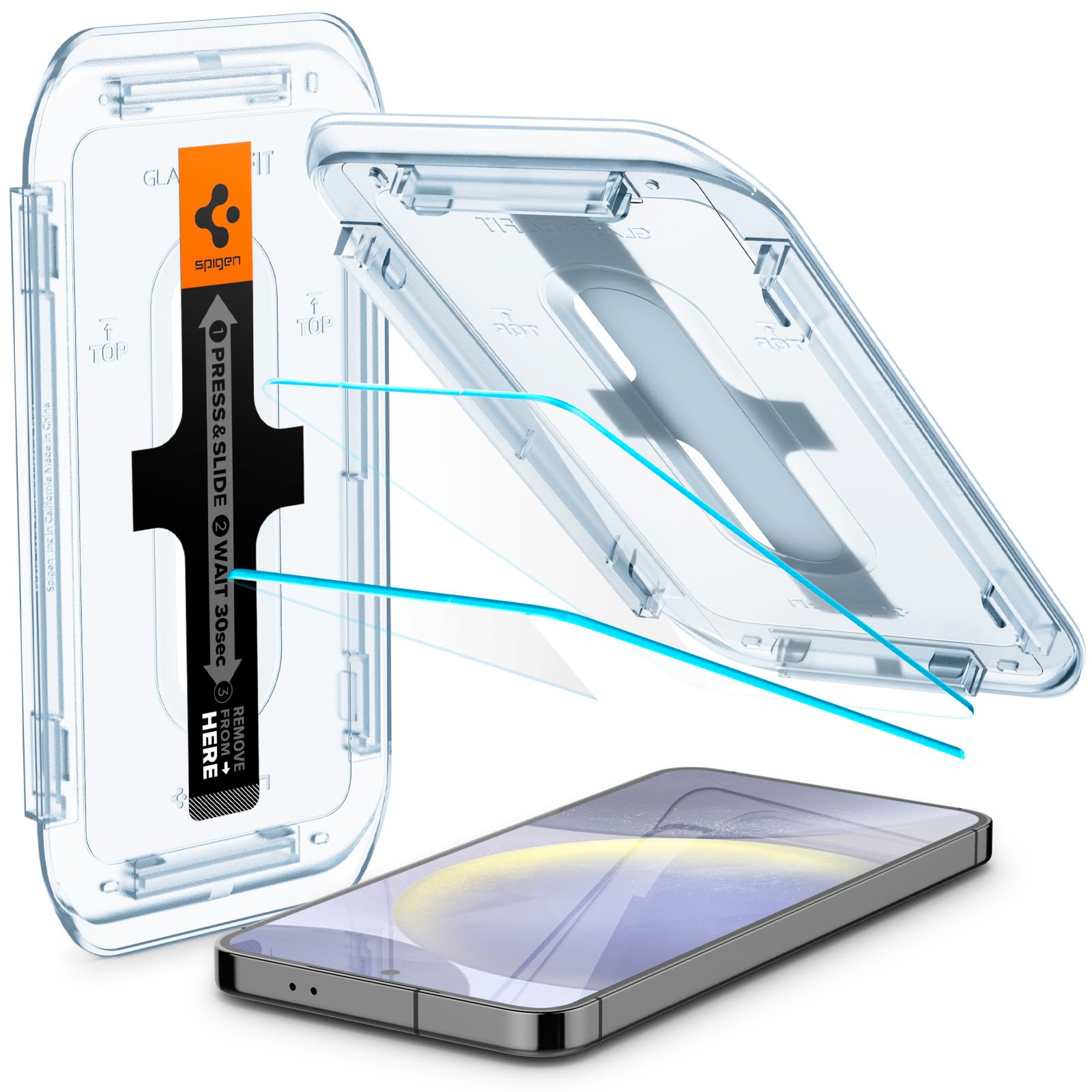 Protector De Pantalla Spigen Glastar Ez Fit Para Galaxy S24 Plus, Paquete De 2 - Venta Internacional.