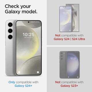 Foto 2 | Protector De Pantalla Spigen Glastar Ez Fit Para Galaxy S24 Plus, Paquete De 2 - Venta Internacional.