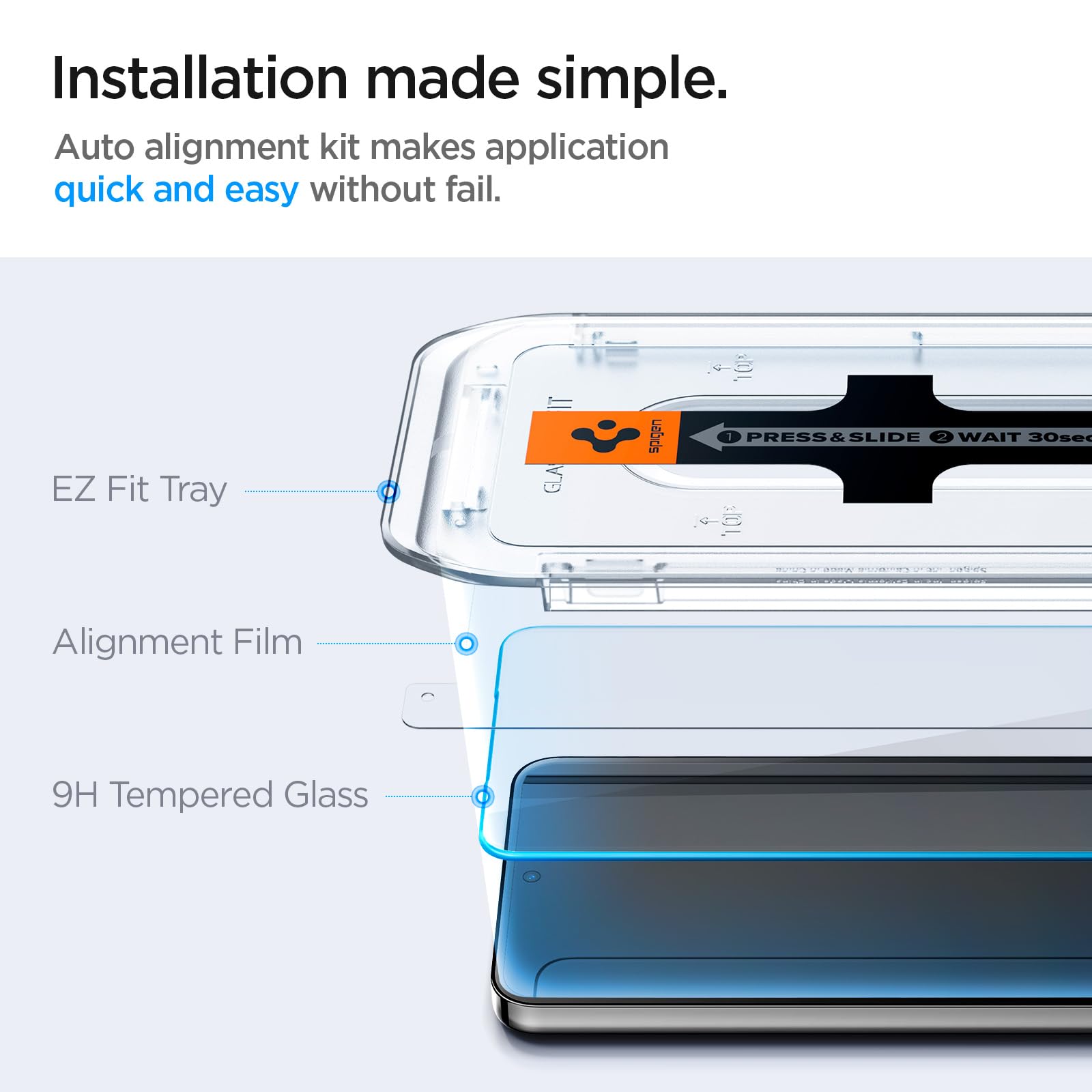 Foto 4 pulgar | Protector De Pantalla Spigen Glastar Ez Fit Para Galaxy S24 Plus, Paquete De 2 - Venta Internacional.