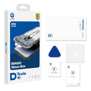 Foto 3 | Mica Protectora De Pantalla (hd) Vidrio Templado Con Instalador Para Iphone.