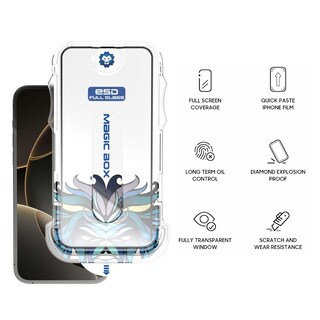 Foto 5 | Mica Protectora De Pantalla (hd) Vidrio Templado Con Instalador Para Iphone.