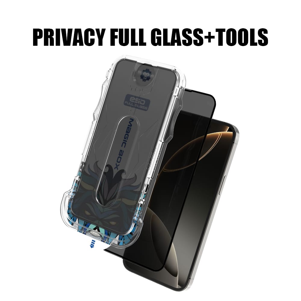 Foto 8 | Mica Protectora De Pantalla De Privacidad (antiespias) Vidrio Templado Con Instalador Para Iphone