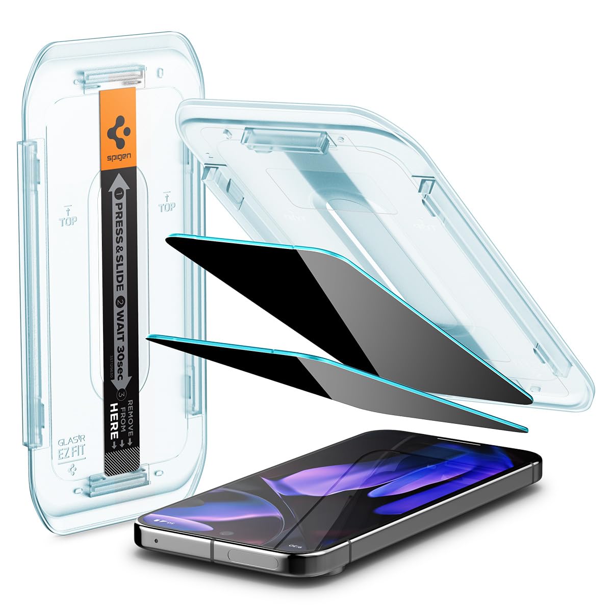 Foto 2 pulgar | Protector De Pantalla Spigen Glastr Ez Fit Privacy Pixel 9, Paquete De 2 - Venta Internacional.