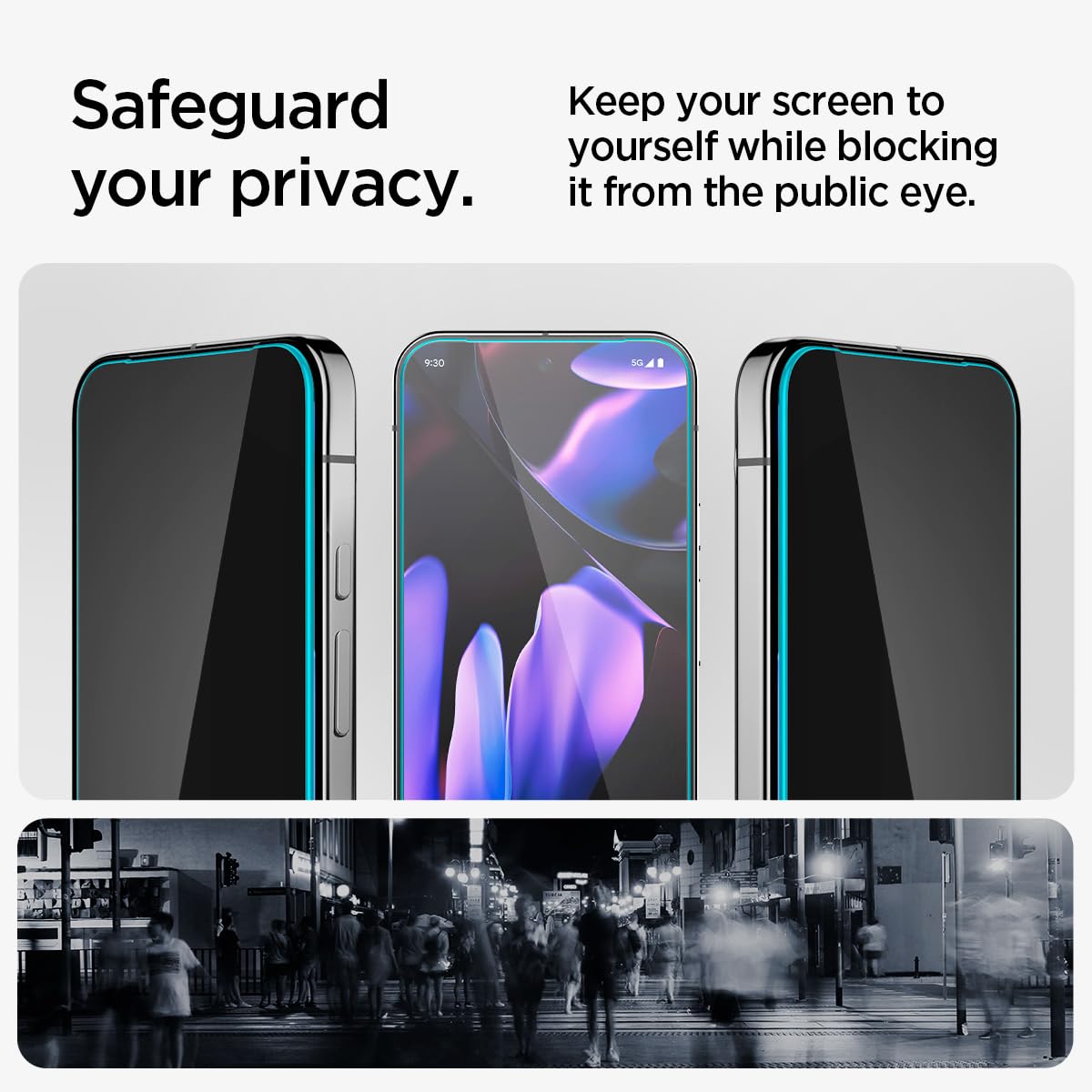 Foto 6 pulgar | Protector De Pantalla Spigen Glastr Ez Fit Privacy Pixel 9, Paquete De 2 - Venta Internacional.