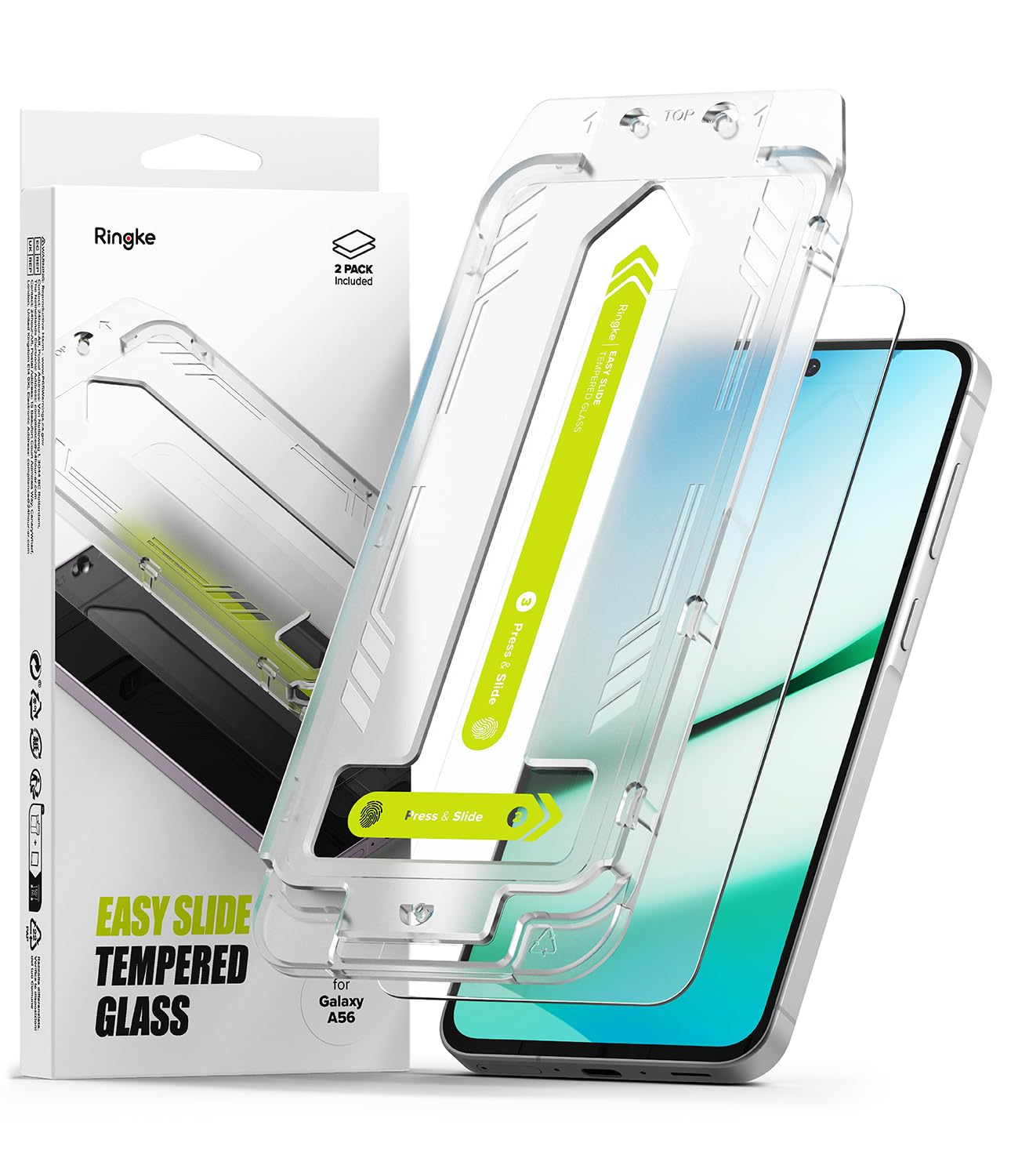 Protector De Pantalla Ringke Easy Slide 9h Para Samsung Galaxy A56 - Venta Internacional.