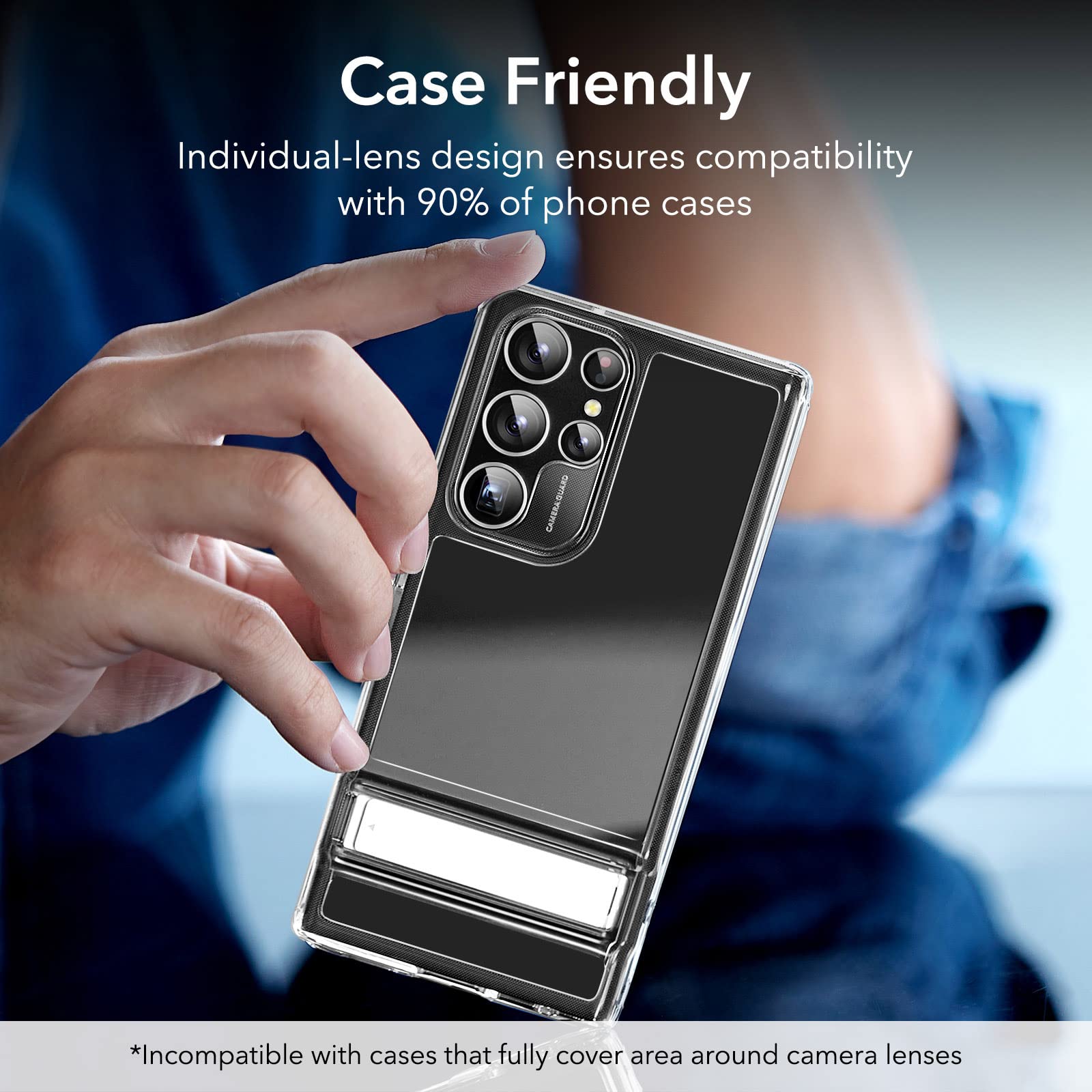 Foto 7 | Protector De Lente De Cámara Esr Para Samsung Galaxy S23 Ultra Silve - Venta Internacional.