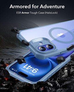 Foto 2 | Funda De Teléfono Esr Para Iphone 16 Con Vidrio Templado Azul Transparente - Venta Internacional.