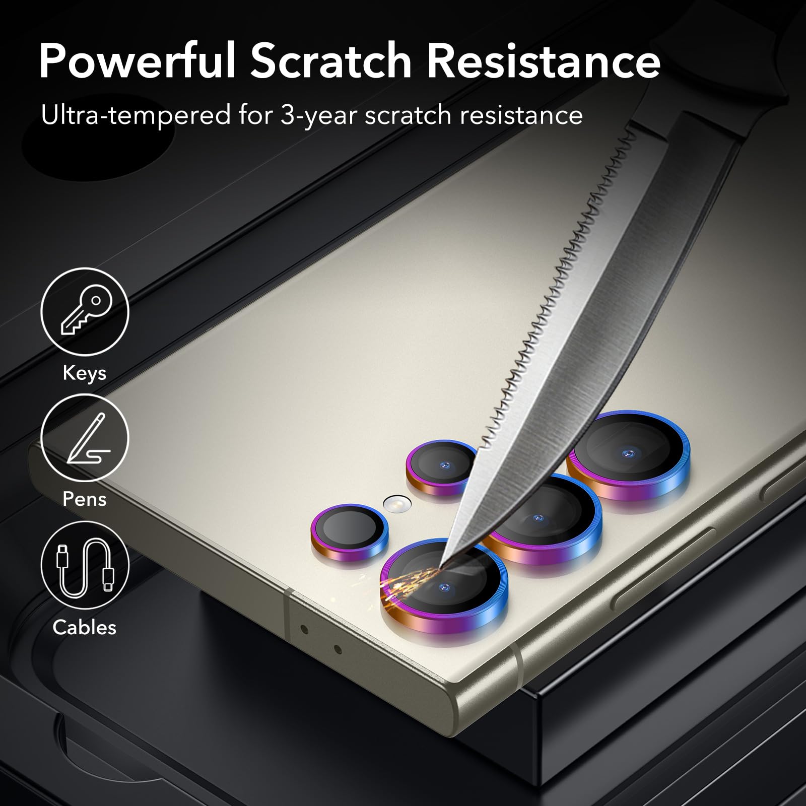Foto 6 pulgar | Protector De Lente De Cámara Esr Para Samsung Galaxy S24 Ultra - Venta Internacional.