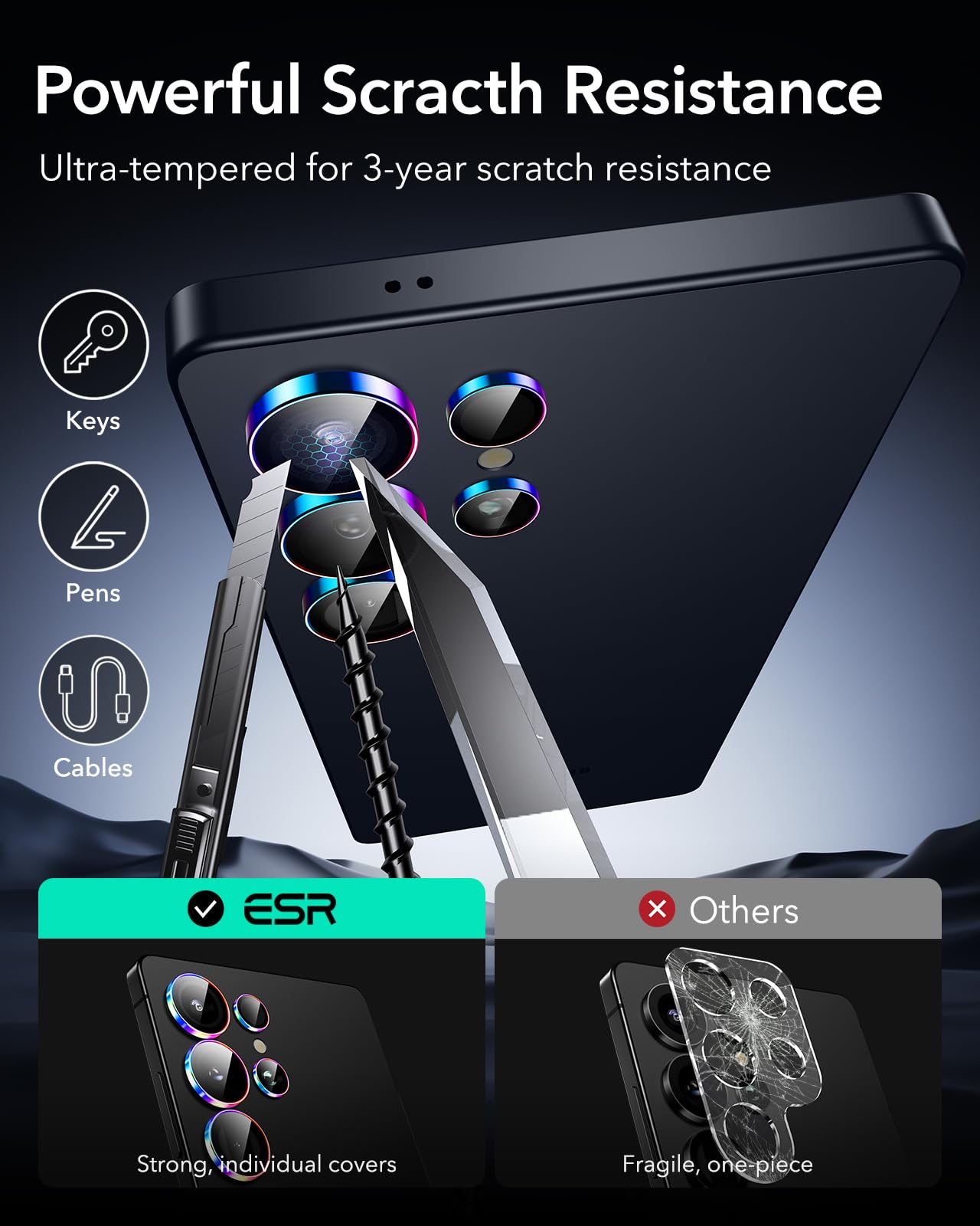 Foto 7 | Protector De Lente De Cámara Esr Para Samsung Galaxy S25 Ultra - Venta Internacional.
