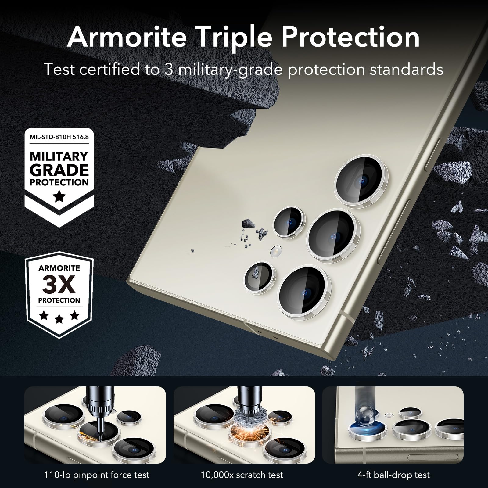 Foto 3 | Protector De Lente De Cámara Esr Para Samsung Galaxy S24 Ultra - Venta Internacional.