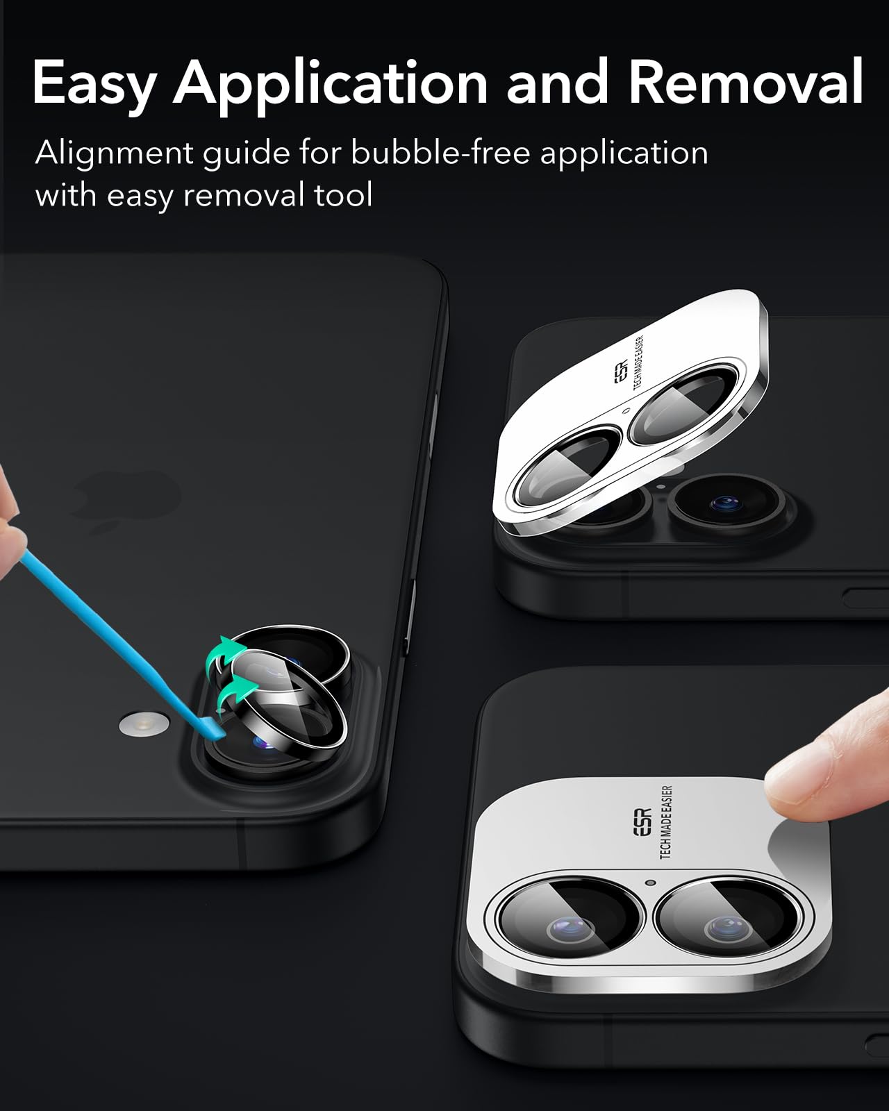 Foto 7 pulgar | Protector De Lente De Cámara Esr Para Iphone 16/16 Plus Ultrafino - Venta Internacional.