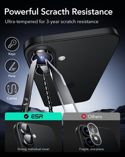 Foto 7 | Protector De Lente De Cámara Esr Para Iphone 16/16 Plus Ultrafino - Venta Internacional.