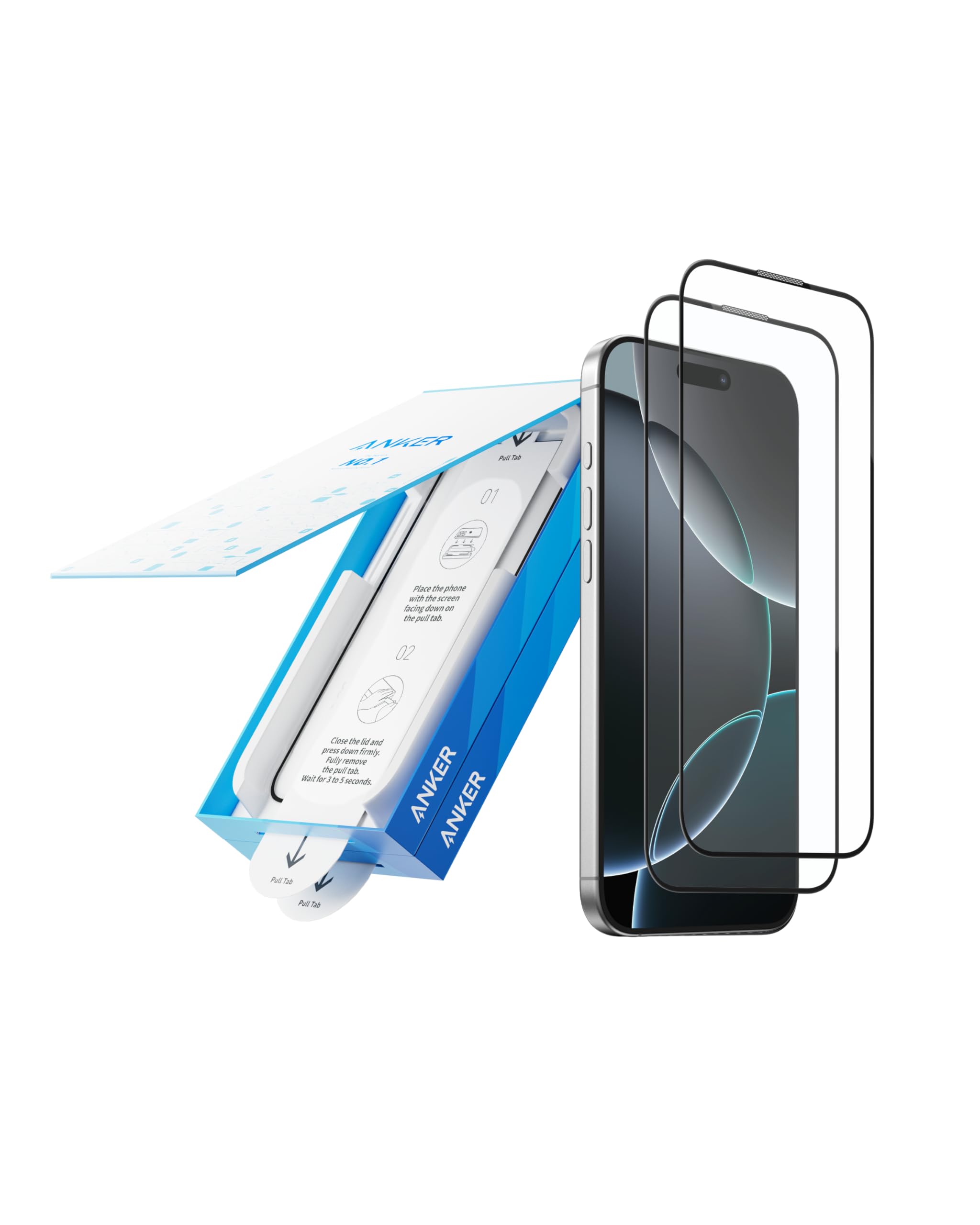 Foto 2 pulgar | Protector de Pantalla Anker para iPhone 16 Pro Max 2 Piezas - Venta Internacional
