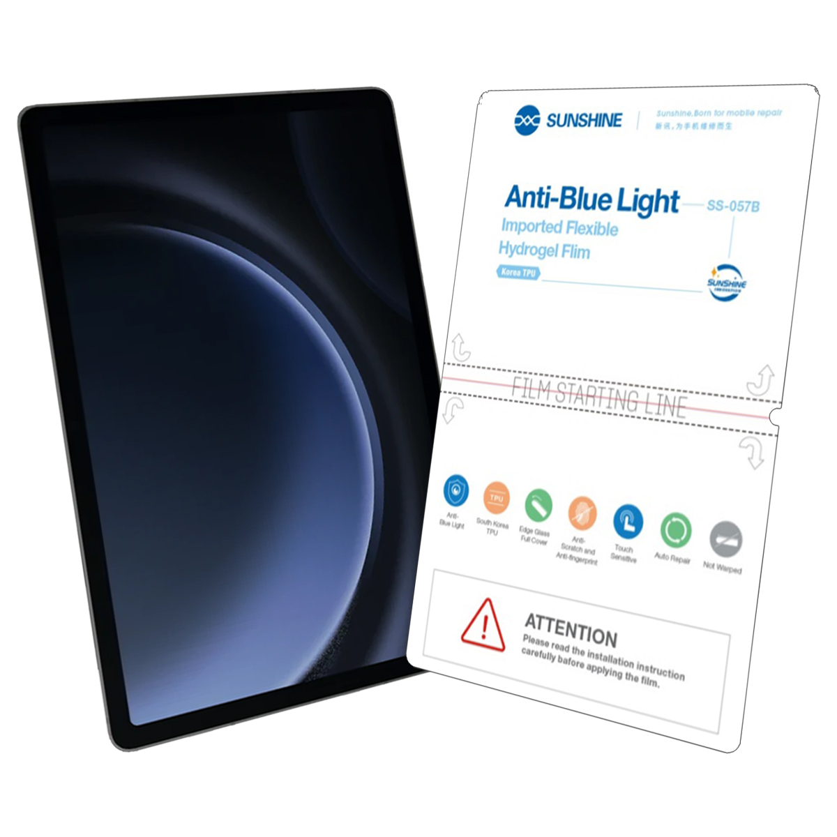 Foto 2 | Mica De Hidrogel Acabado Anti Bluelight Para Tablet Samsung S9fe+