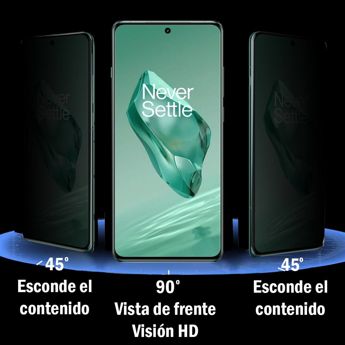 Foto 4 pulgar | Mica De Hidrogel De Privacidad Para Oneplus 12