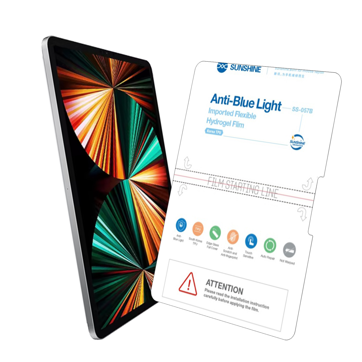 Foto 3 pulgar | Mica De Hidrogel Acabado Anti Bluelight Para Ipad Pro 11 2024