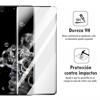 Foto 3 | Mica De Cristal Templado Pantalla Curva Para Samsung S20 Ultra