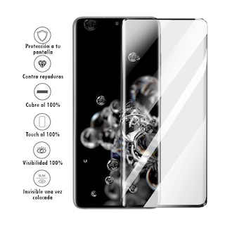 Foto 4 | Mica De Cristal Templado Pantalla Curva Para Samsung S20 Ultra