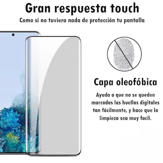 Foto 2 | Mica De Cristal Templado Pantalla Curva Para Samsung S20 Plus