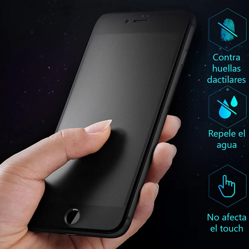 Foto 3 pulgar | Mica De Cristal Templado Privacidad Para Iphone Se 2020 Iphone 8 Y 7