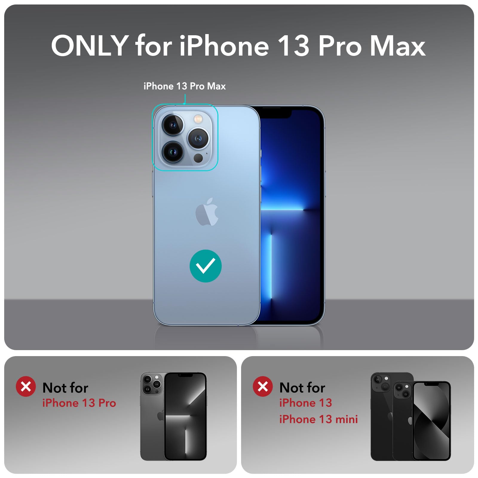 Foto 3 pulgar | Funda Magnética Esr Para Iphone 13 Pro Max Con Soporte Azul - Venta Internacional.