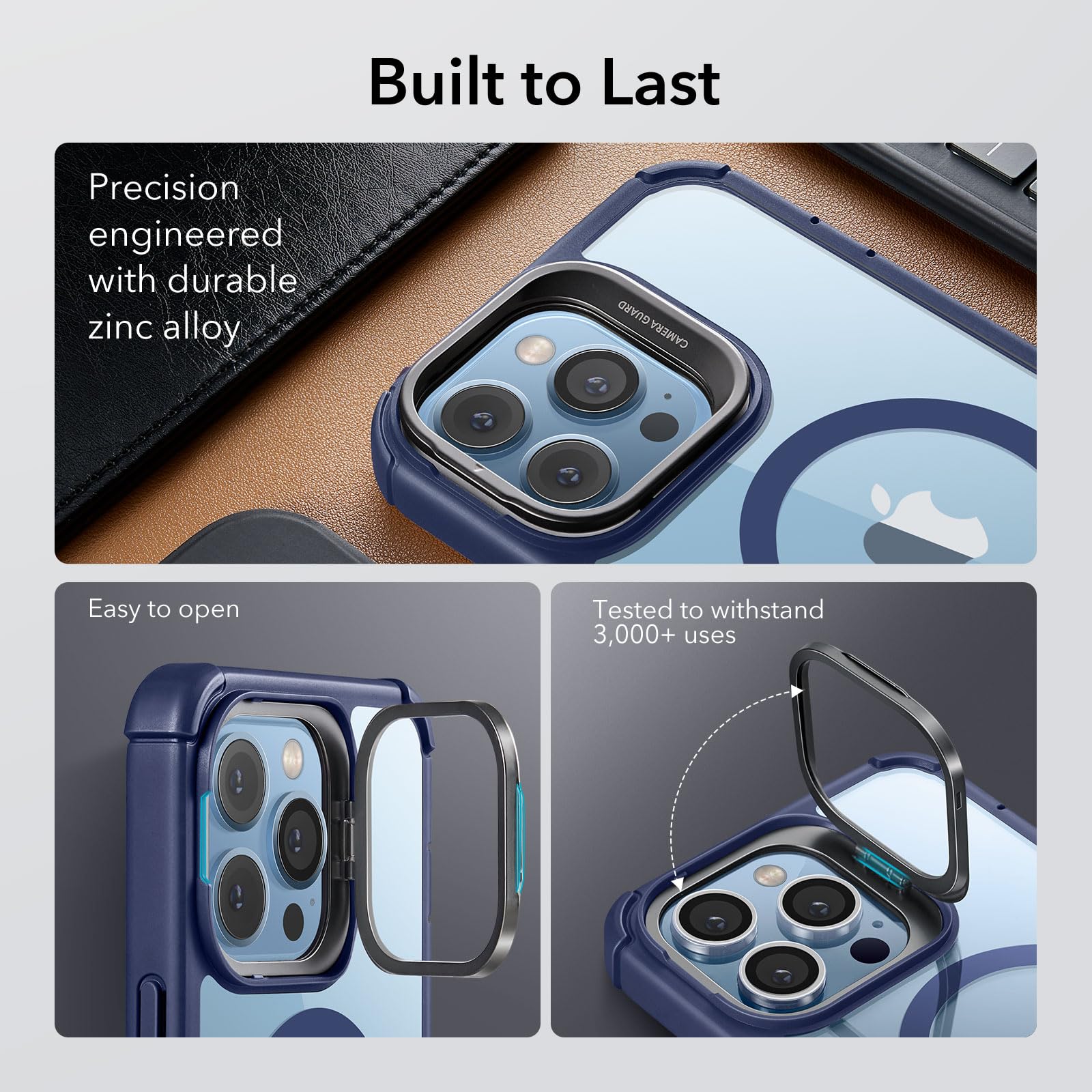 Foto 8 pulgar | Funda Magnética Esr Para Iphone 13 Pro Max Con Soporte Azul - Venta Internacional.