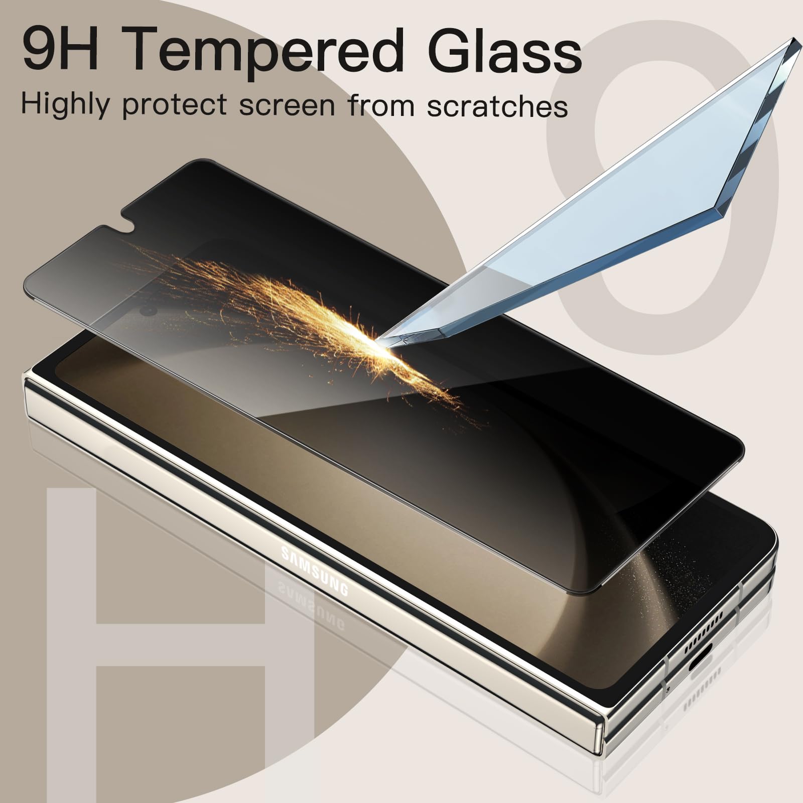 Foto 5 | Protector De Pantalla De Privacidad Jetech Para Samsung Galaxy Z Fold 5 - Venta Internacional.
