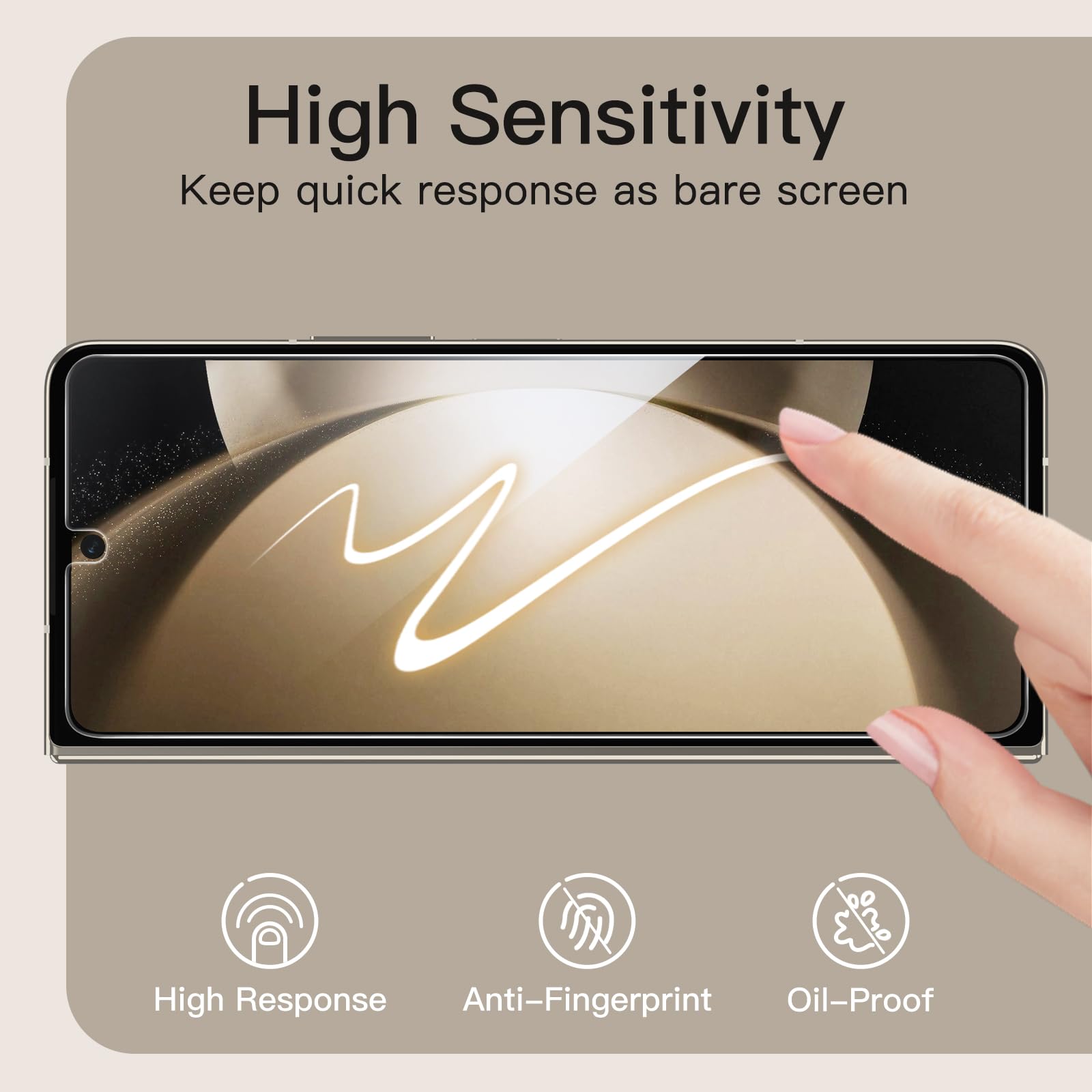 Foto 8 pulgar | Protector De Pantalla De Privacidad Jetech Para Samsung Galaxy Z Fold 5 - Venta Internacional.
