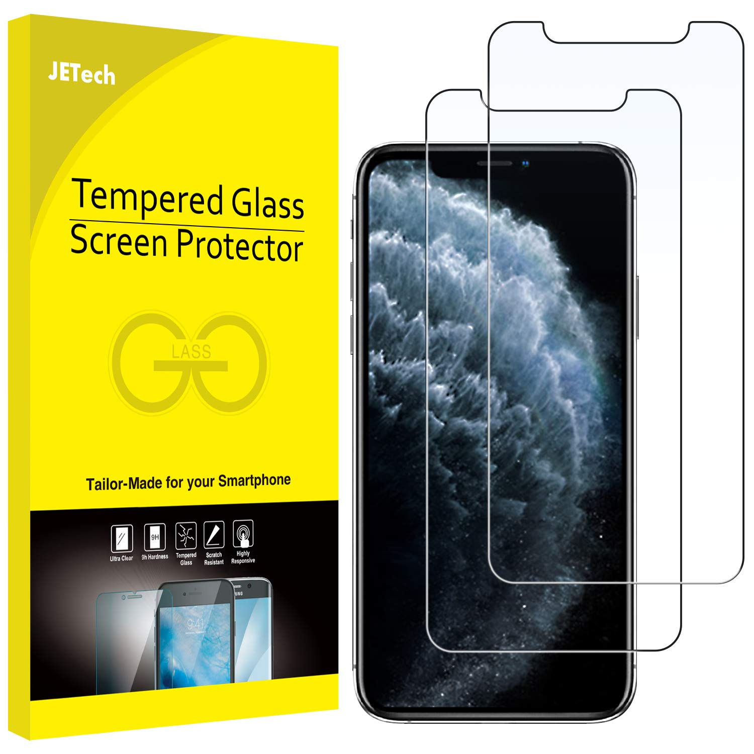 Foto 1 | Protector De Pantalla Jetech Para Iphone 11 Pro/xs/x De 5.8 Pulgadas, Paquete De 2 - Venta Internacional.