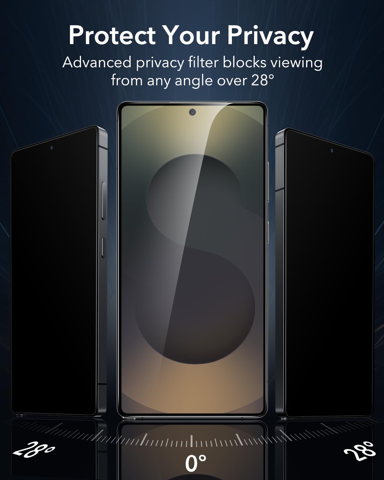 Foto 4 pulgar | Paquete De 3 Protectores De Pantalla De Privacidad Esr Para Samsung Galaxy S25 Ultra - Venta Internacional.