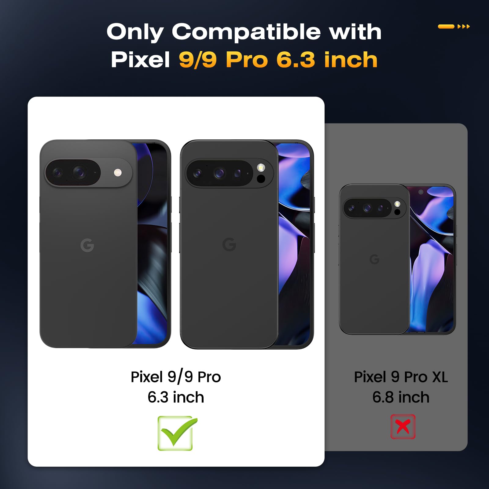 Foto 3 pulgar | Protector De Pantalla De Vidrio Templado Caka, Paquete De 3 Unidades, Para Google Pixel 9/9 Pro - Venta Internacional.