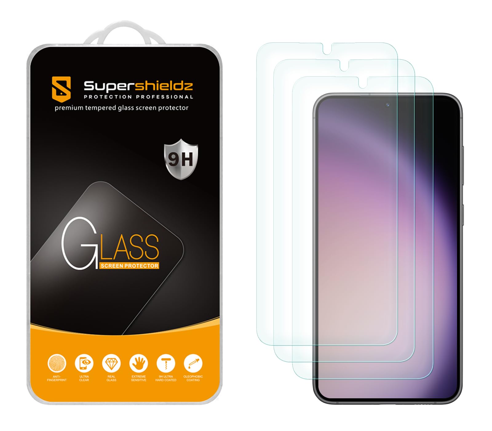 Foto 2 pulgar | Protector De Pantalla De Vidrio Templado Supershieldz Para Samsung Galaxy S24 Plus (paquete De 3) - Venta Internacional.