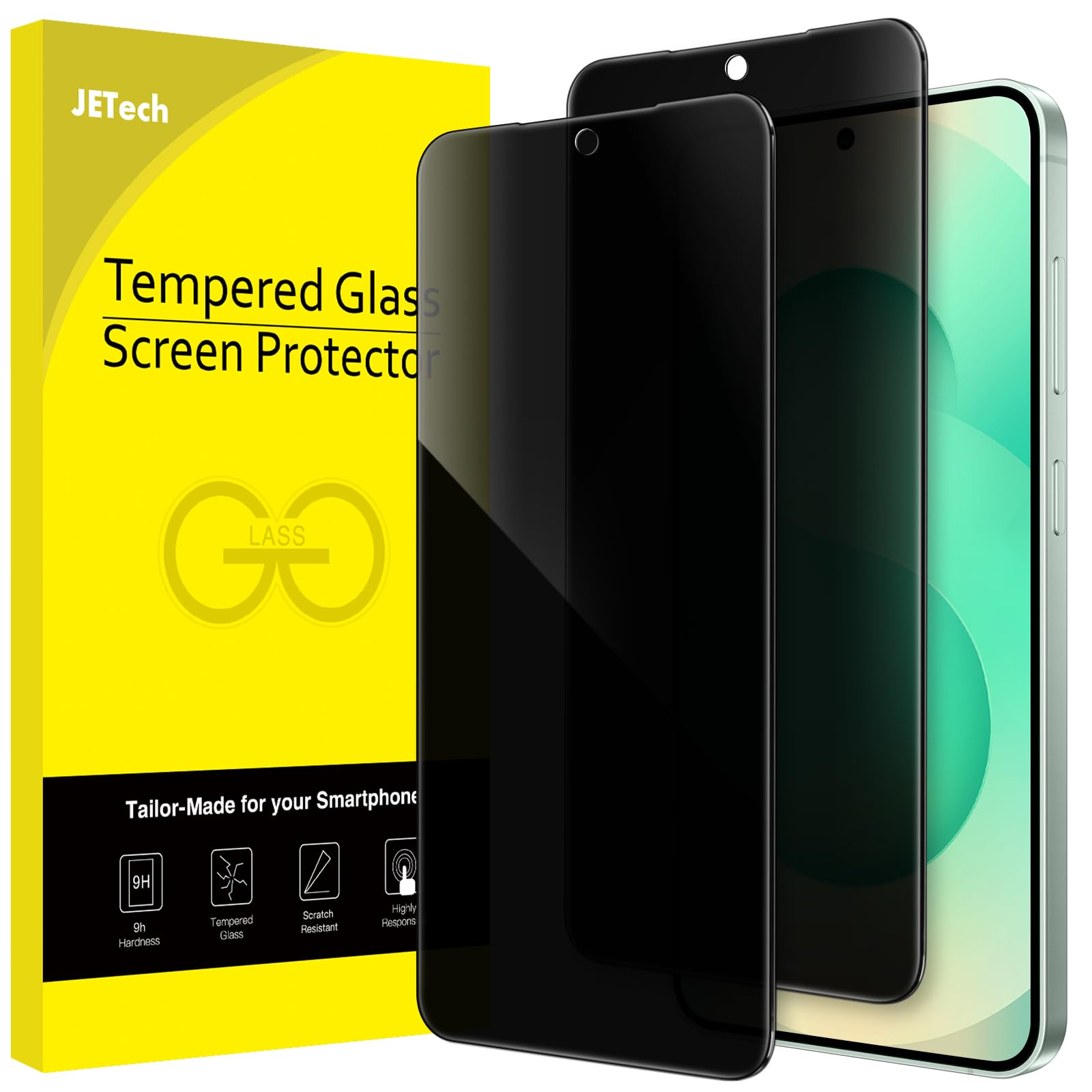 Foto 1 | Protector De Pantalla De Privacidad Jetech Para Samsung Galaxy S25+ 5g, Paquete De 2 - Venta Internacional.