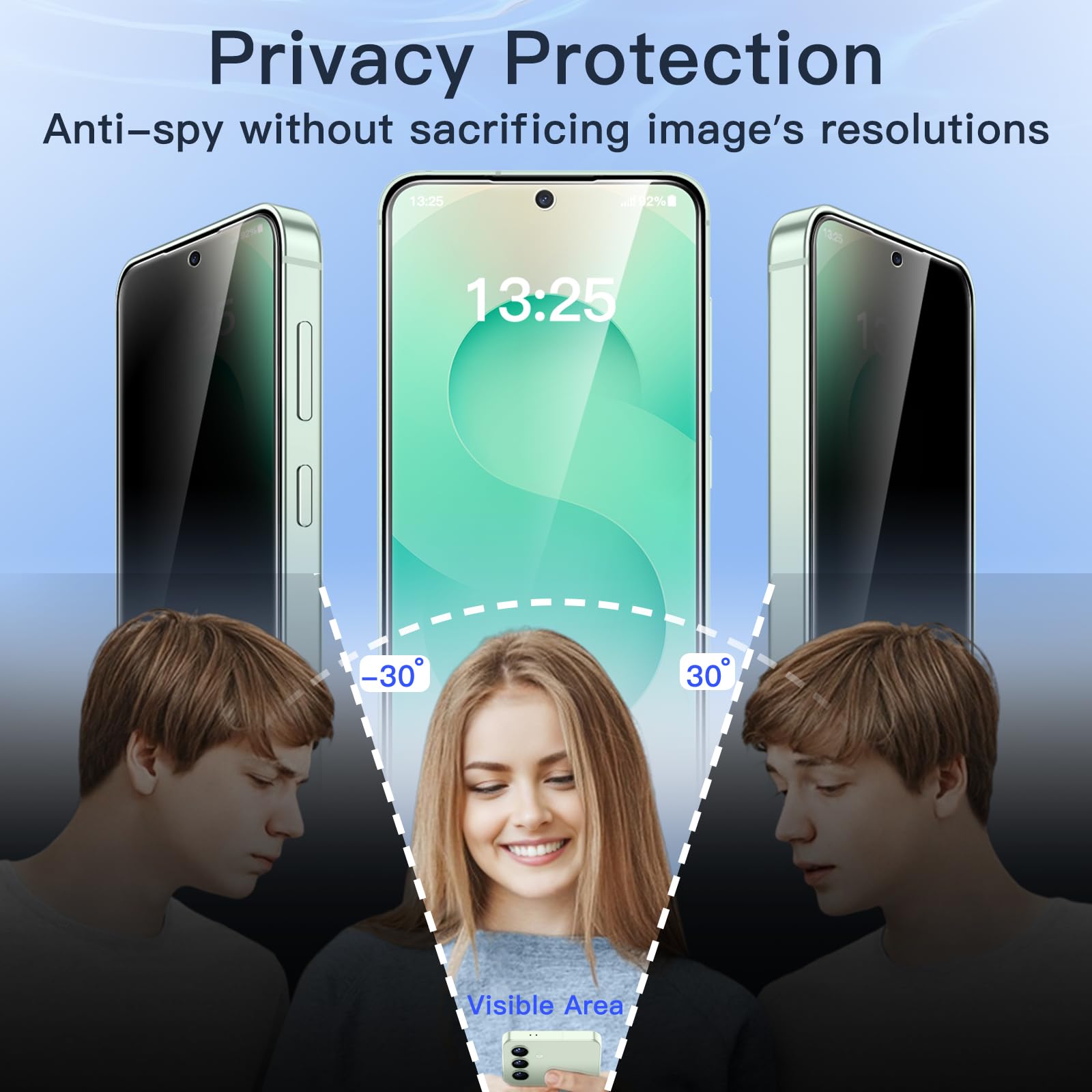 Foto 5 pulgar | Protector De Pantalla De Privacidad Jetech Para Samsung Galaxy S25+ 5g, Paquete De 2 - Venta Internacional.