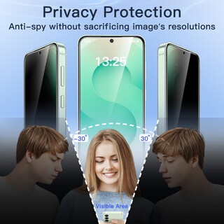 Foto 4 | Protector De Pantalla De Privacidad Jetech Para Samsung Galaxy S25+ 5g, Paquete De 2 - Venta Internacional.