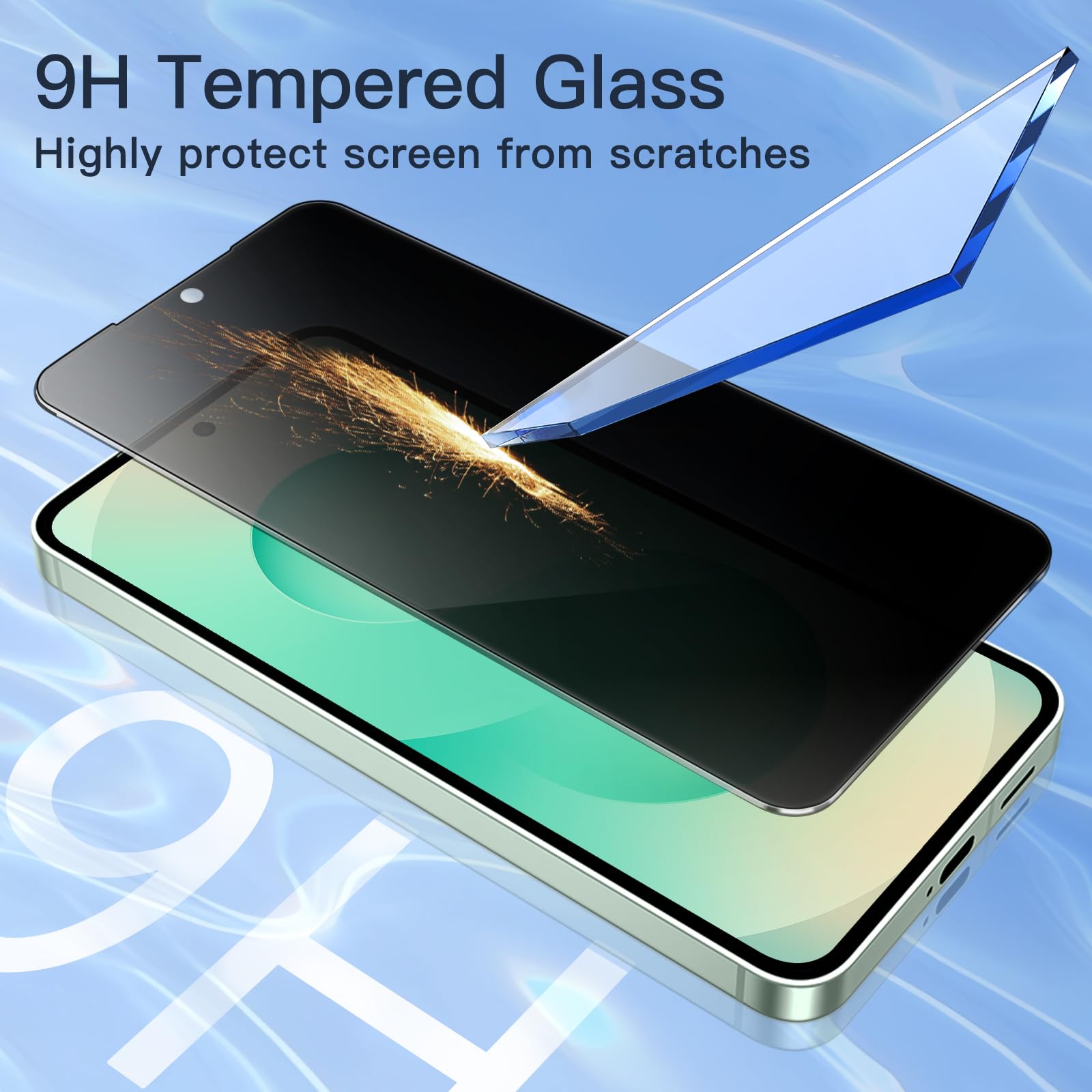 Foto 6 pulgar | Protector De Pantalla De Privacidad Jetech Para Samsung Galaxy S25+ 5g, Paquete De 2 - Venta Internacional.