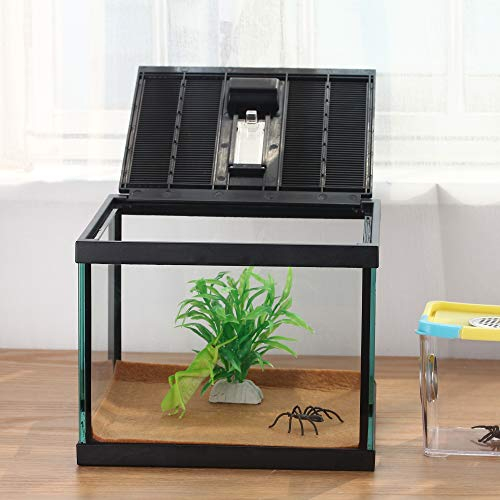 Foto 5 pulgar | Caja De Cristal Para Terrario Para Mascotas Pequeñas, Reptiles Y Anfibios - Venta Internacional.