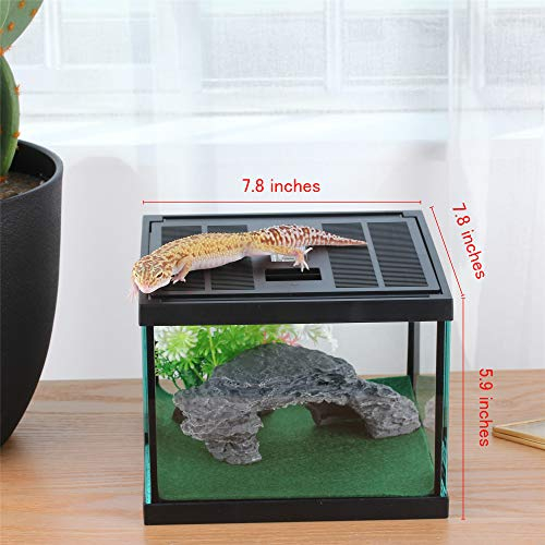 Foto 7 pulgar | Caja De Cristal Para Terrario Para Mascotas Pequeñas, Reptiles Y Anfibios - Venta Internacional.