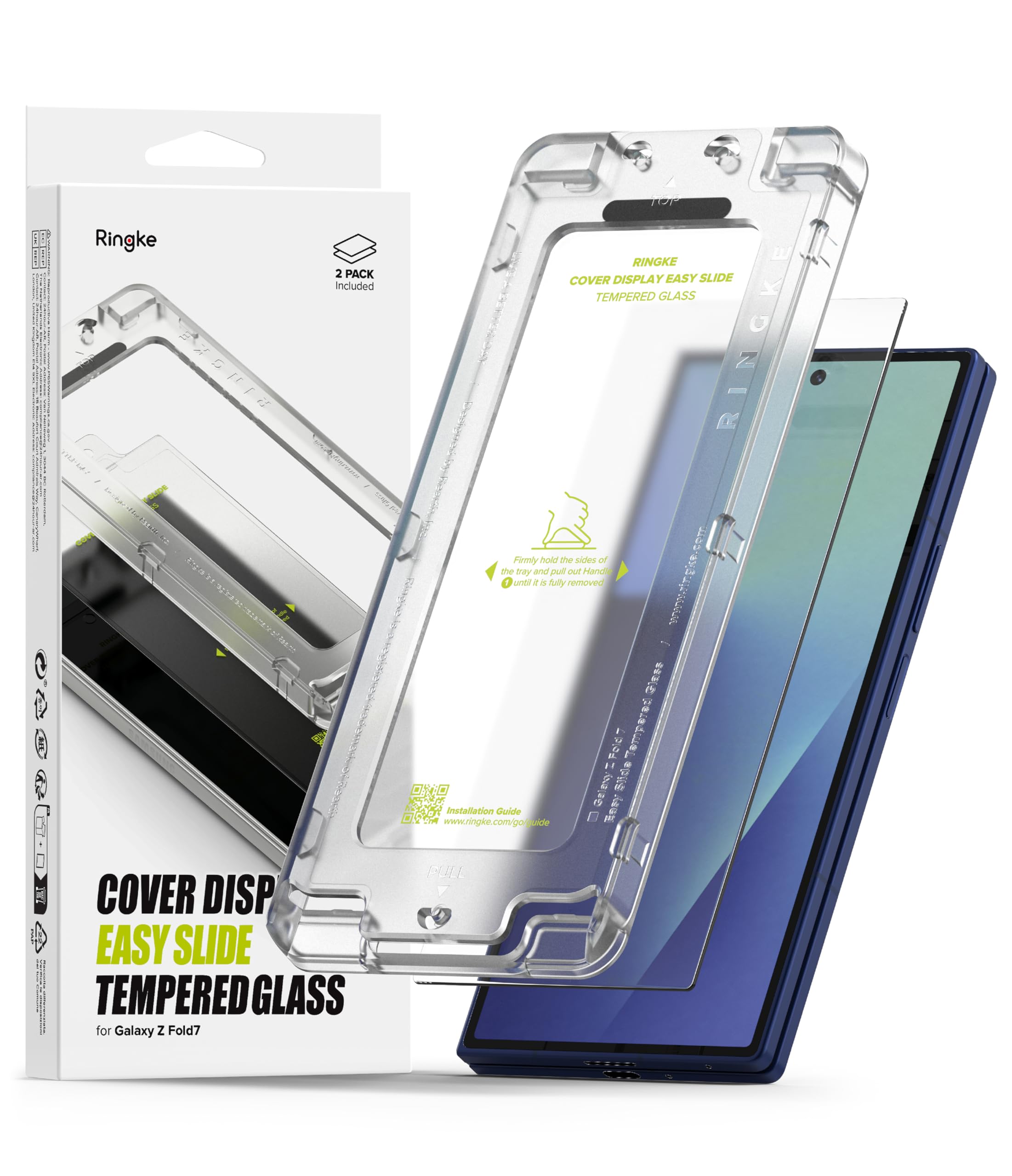 Foto 1 | Protector De Pantalla Ringke Cover Display Easy Slide  Paquete De 2 - Venta Internacional.