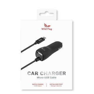 Foto 3 | Cargador de Auto Wild Flag Micro USB Universal Plug In