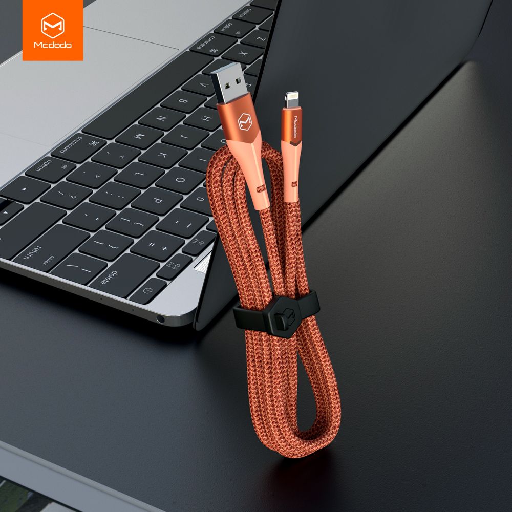 Foto 3 | Cable Lightning Con Led Carga Rápida Y Transmisión De Datos 1.2m Mcdodo Coral