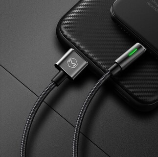Foto 3 | Cable Lightning Reforzado Con Indicador Led De Carga Completa 1.2m Mcdodo color Negro