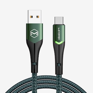 Foto 2 | Cable Tipo C Con Indicador Led Carga Rápida 1m Mcdodo Verde