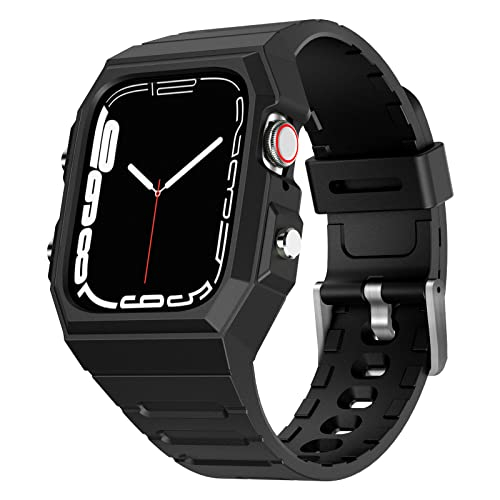 Foto 2 pulgar | Venta Internacional: Chanchy Compatible Con Apple Watch Band 45 Mm 44 Mm Con Estuche, Banda Resistente A Prueba De