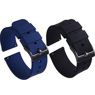 Foto 1 | Venta Internacional - Carty 2 Paquete 22 Mm De Liberación Rápida Banda De Reloj De Silicona Juego De Relojes De