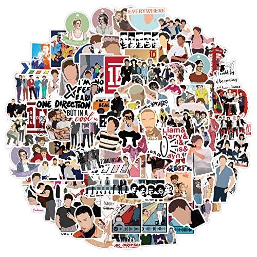 Venta Internacional - Pegatinas Pop Band Stickers One Direction Para Hydro Flask, | 100 Pcs | Pegatizas Impermeabl $456