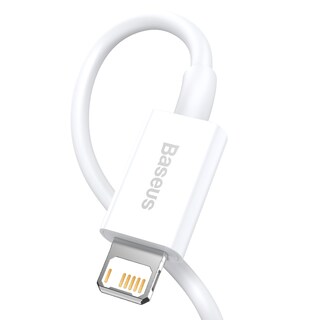 Foto 3 | Cable Lightning Baseus CALYS-A02 color Blanco 1 m